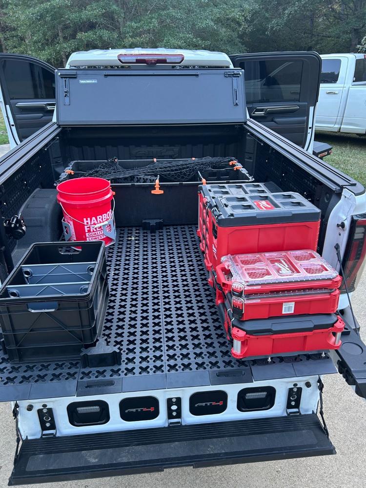 Tmat 5-Gallon Bucket Holder with Tmat Anchors - Gray - Customer Photo From Stephen Hunter
