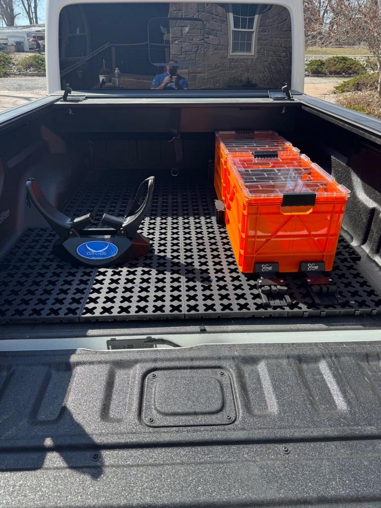 12" x 12" Tmat Interlocking Panel - Four Connectors With Drainage (Single) - Customer Photo From Brian Walker