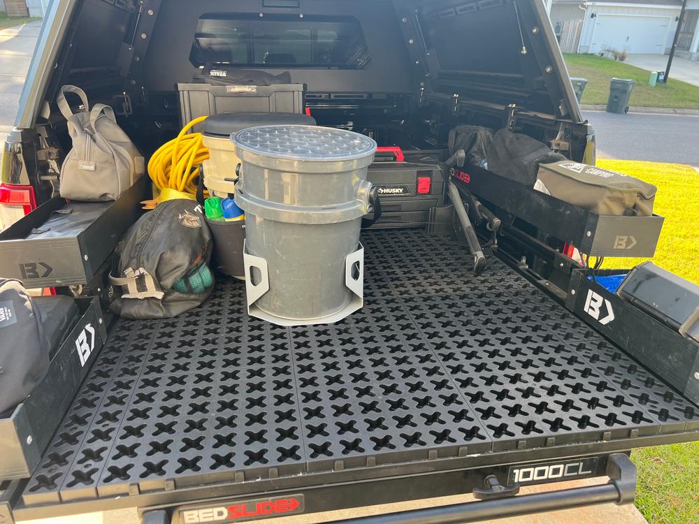 Tmat Truck Bed Organizer Slide Out Mat | Ford F150 Short Bed - Customer Photo From Chris Zambesi