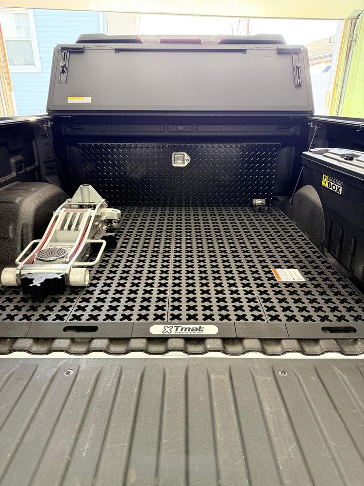 Tmat Truck Bed Organizer Slide Out Mat | Chevrolet Silverado 1500 Short Bed - Customer Photo From michael 