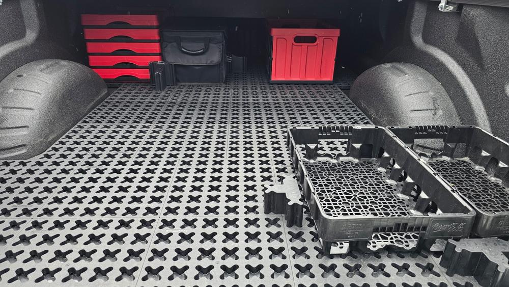12" x 12" Tmat Interlocking Panel - Six Connectors With Drainage (Single) - Customer Photo From Stanley Lovett