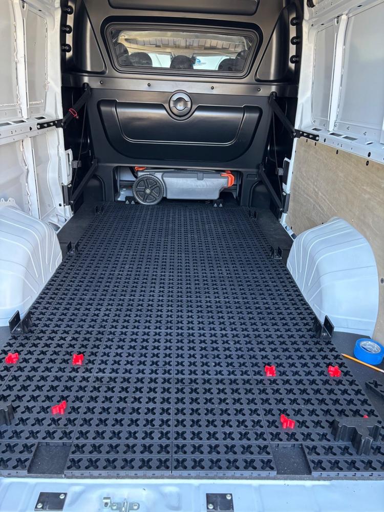 12" x 12" Tmat Interlocking Panels - Six Connectors With Drainage (Case of 31) - Customer Photo From Jon Rauschenberg