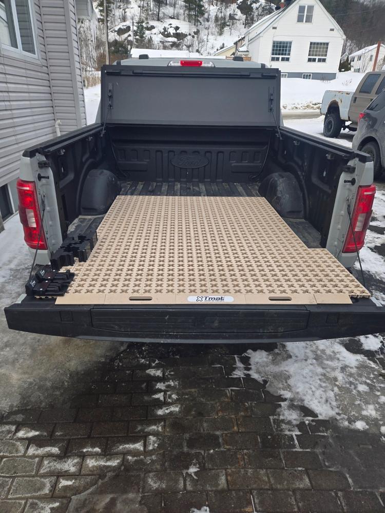 12" x 2" Tmat Interlocking Strips - Six Connectors With Drainage - Tan (Set of 2) - Customer Photo From Richard Tuomi