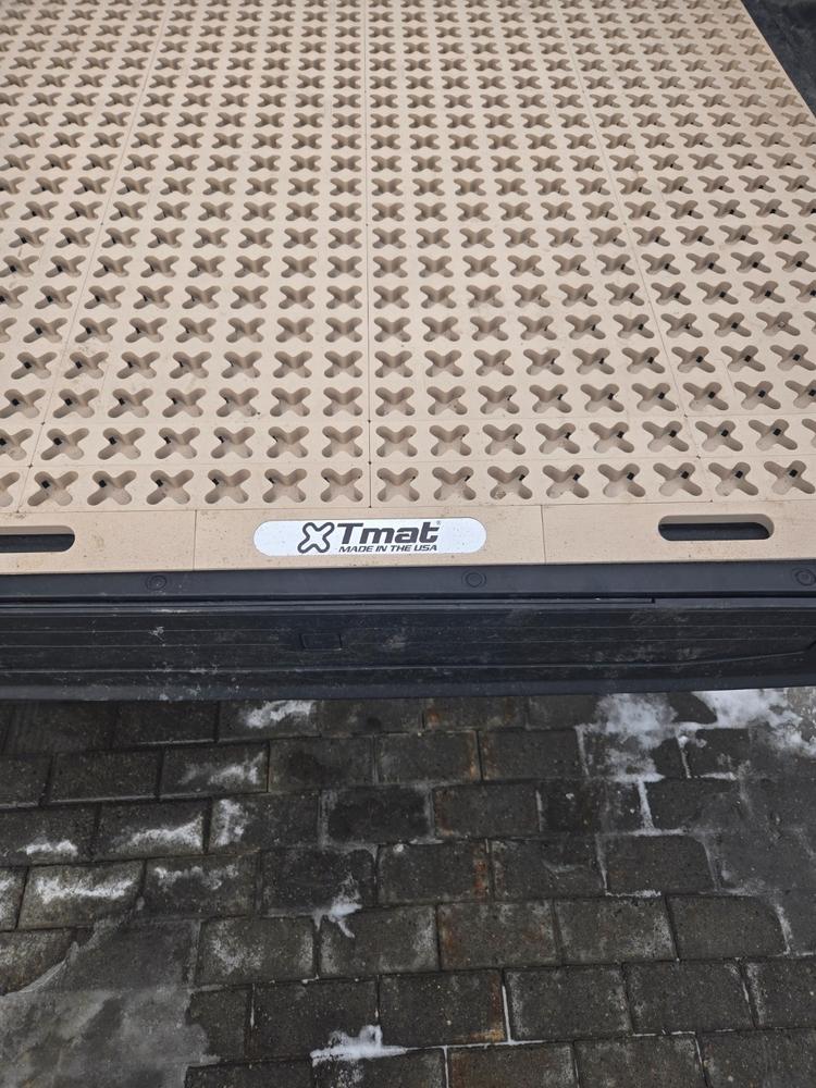 12" x 2" Tmat Interlocking Strips - Six Connectors With Drainage - Tan (Set of 2) - Customer Photo From Richard Tuomi