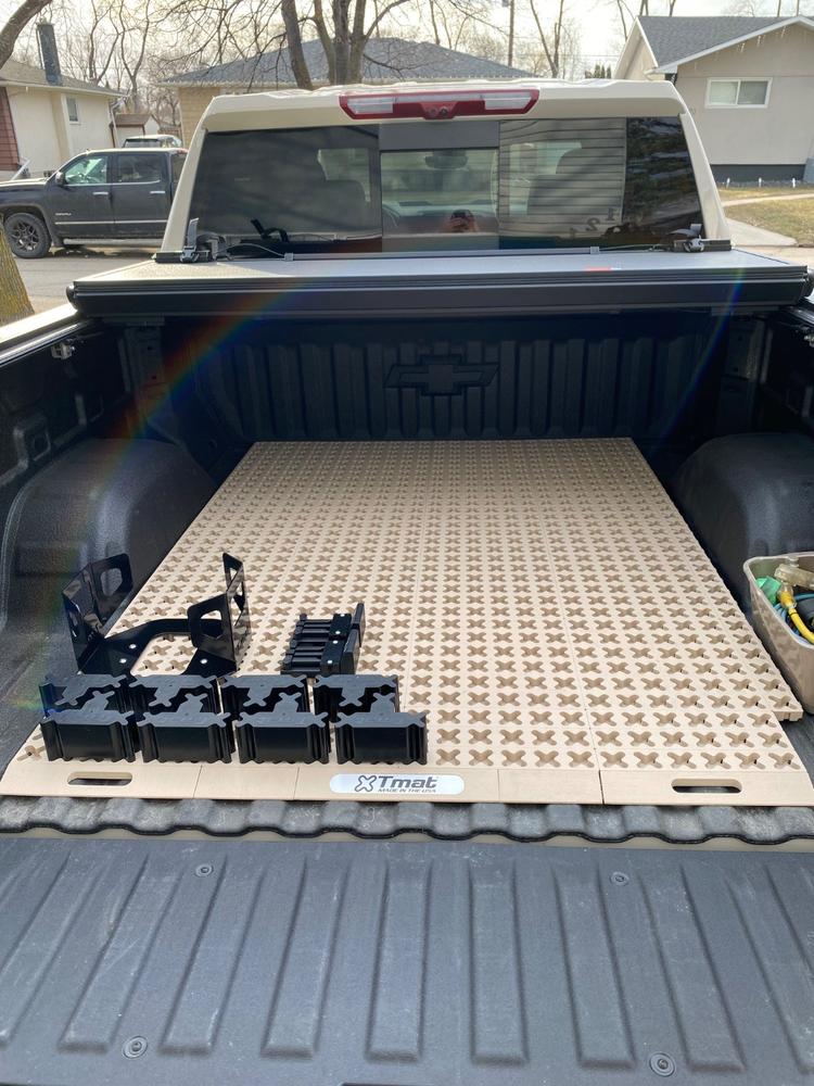 Tmat Handles & Ramp Edge Kit - 50" Total Length (Full-size Truck Kits) - Tan - Customer Photo From Jana Fredbjornson