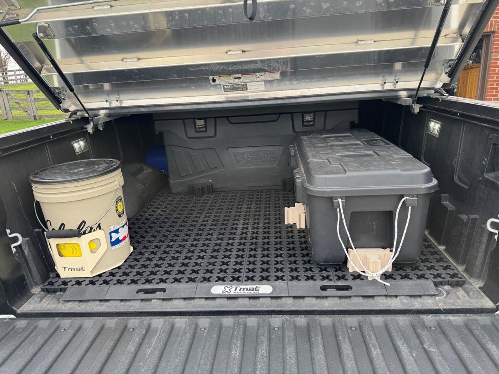 Tmat 5-Gallon Bucket Holder with Tmat Anchors - Tan - Customer Photo From Steven L Kellam