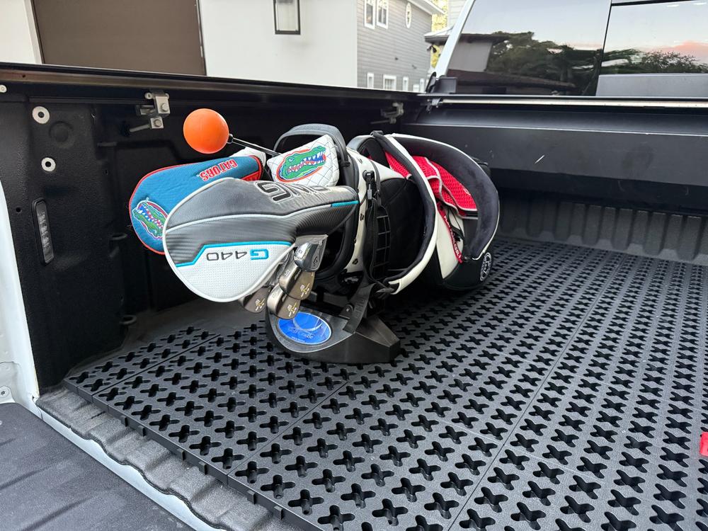 Golf Cradle with Tmat Anchors - Customer Photo From David DeMarcay