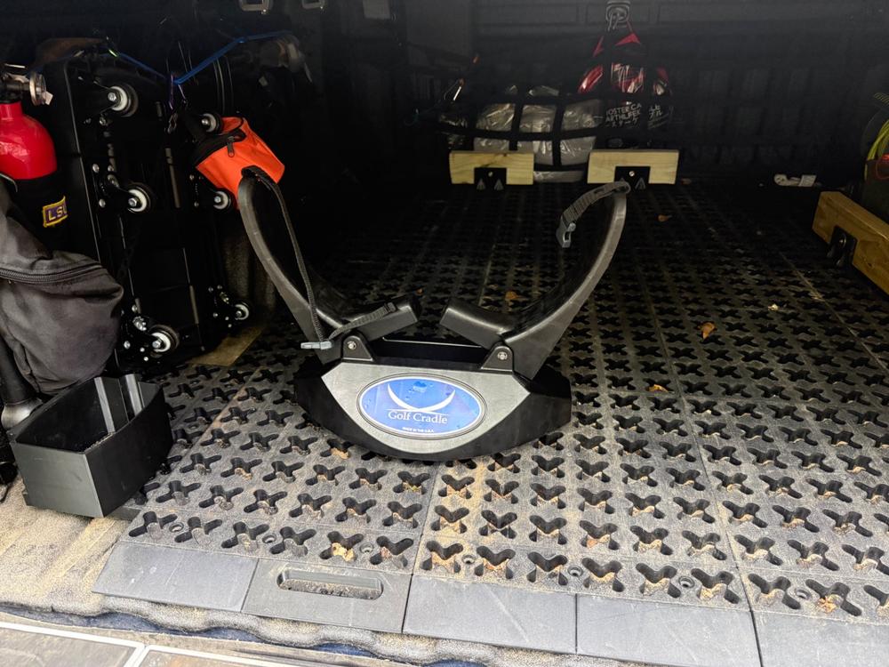 Golf Cradle with Tmat Anchors - Customer Photo From Phillip T. Durocher