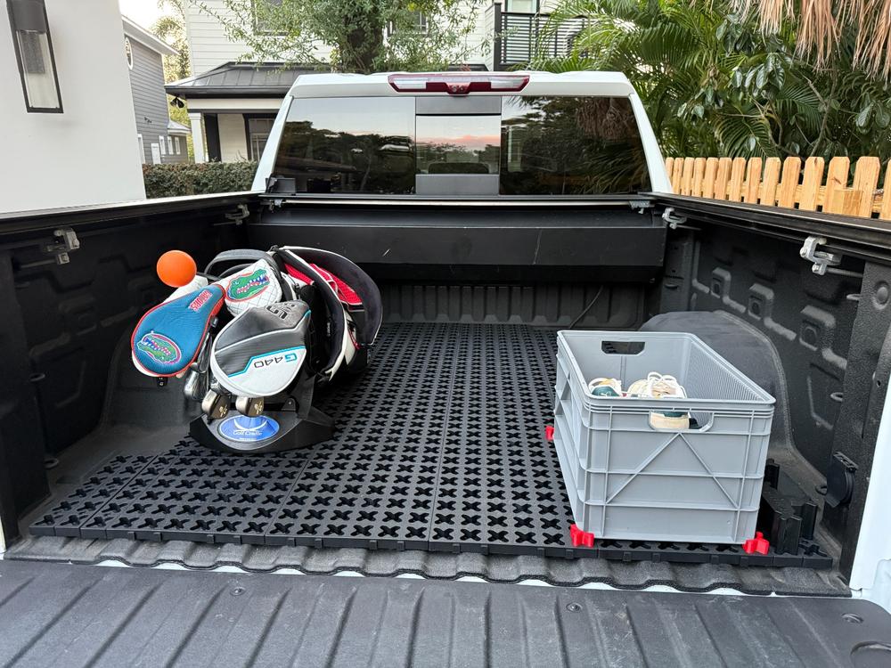 Golf Cradle with Tmat Anchors - Customer Photo From David DeMarcay