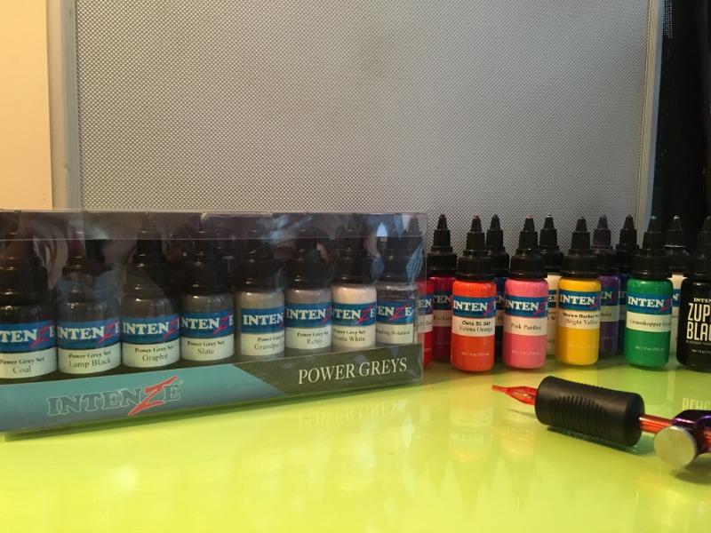 Intenze Power Grey Tattoo Ink Set