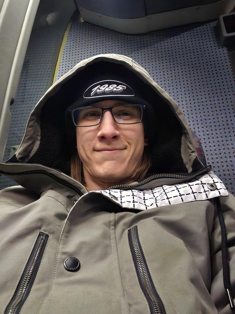 Aaron Brooks Split Moon Gray Parka Jacket - Customer Photo From Alex Mackenzie