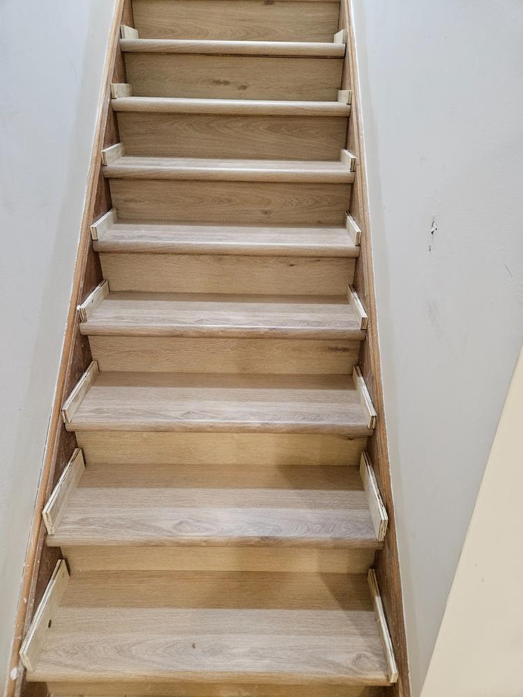 - COREtec Flush Stair Nose 94" pc. Coordinated Color - Customer Photo From Nicholas Belseth