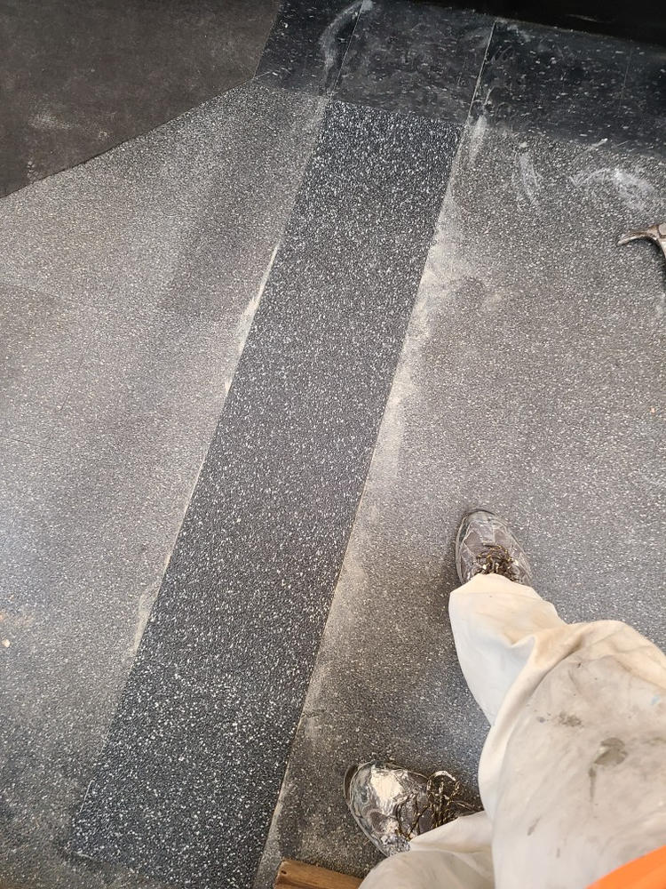 Armstrong Flooring Safety Zone 45-Piece Slate Black Commercial VCT Tile Armstrong Flooring Safety Zone 45-Piece Slate Black Commercial VCT Tile