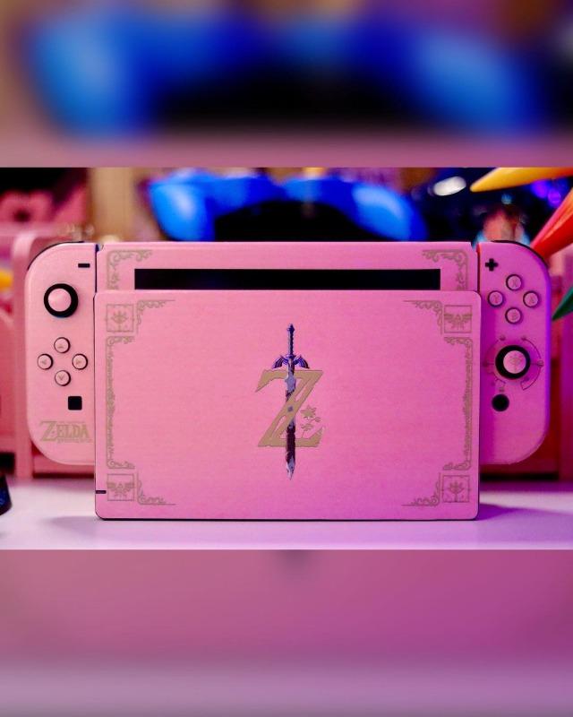Botw Pink Nintendo Switch Skins | KO Custom Creations