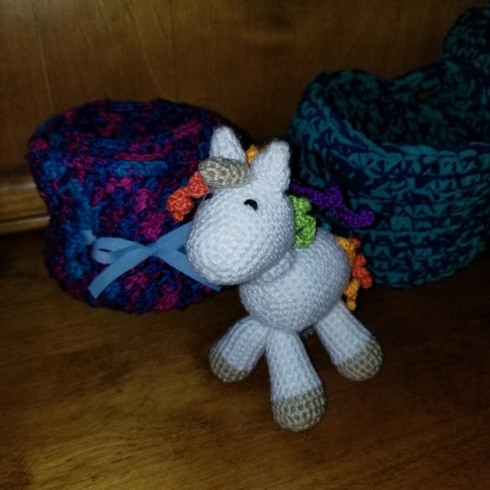 Unicorn Pattern Crochet or Knit DIY Kit - Amigurumi Unicorn – Darn Good Yarn