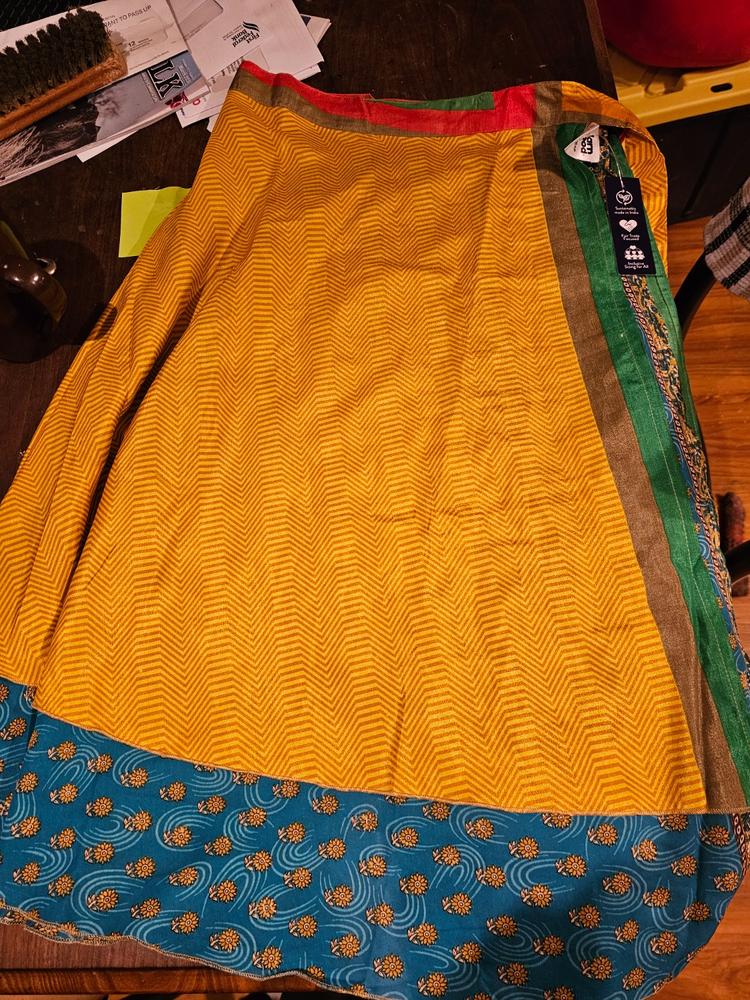 Vintage Double Layered Indian Wrap Skirt – Darn Good Yarn