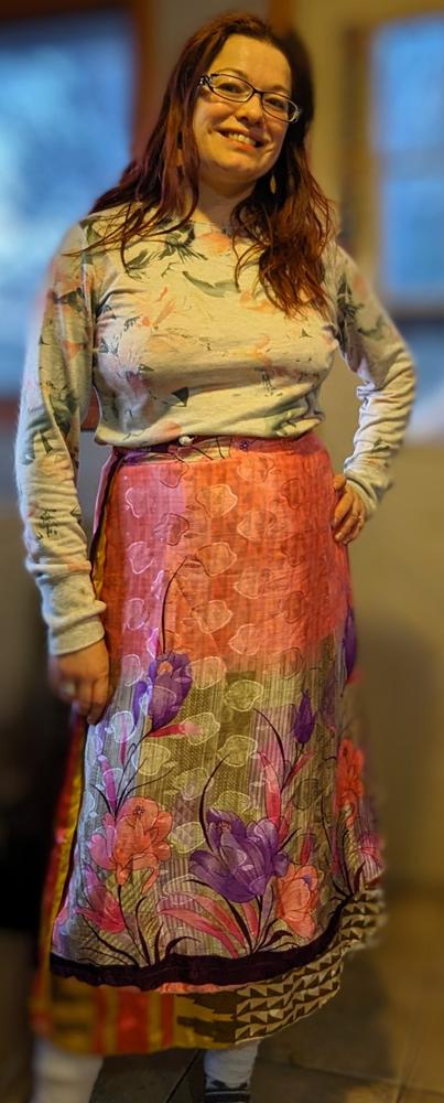 3-Pack Sari Wrap Skirts - 40% Off - Ankle, Tea, Mini Lengths