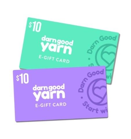 E-Gift Card - Crafting & Fashion Gift Cards - Online – Darn Good Yarn