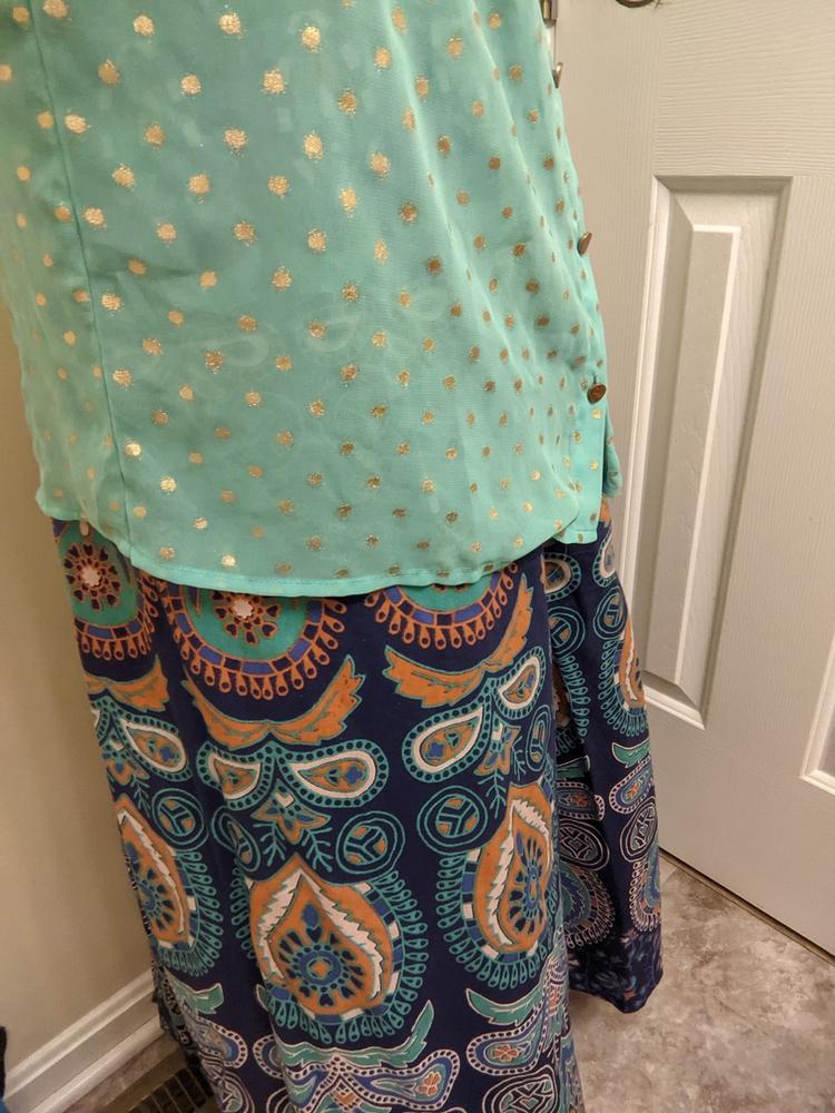 Barmari Wrap Around Cotton Printed Skirt, Size: S, M & XL at Rs