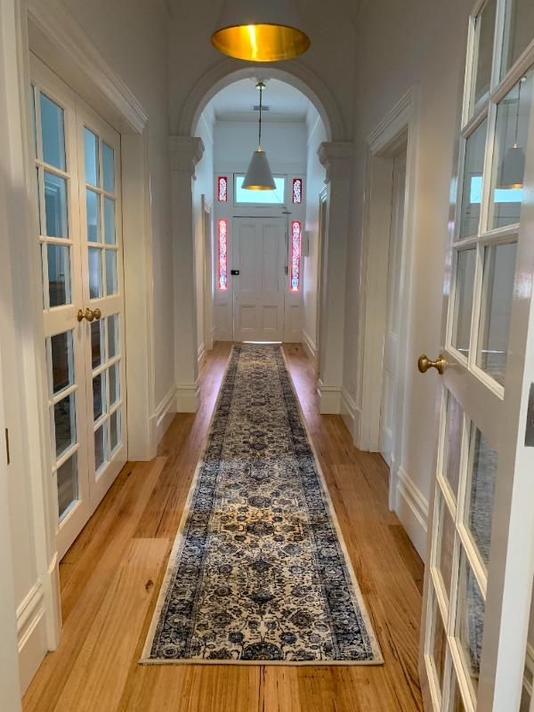 Traditional Hall Runner Verona Cream 9641 80CM Wide - Customer Photo From Davena Toplis 