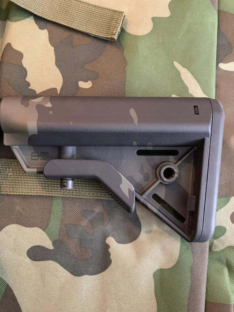 B5 Systems AR-15 Bravo Stock and Pistol Grip Combo- Black Multi-cam