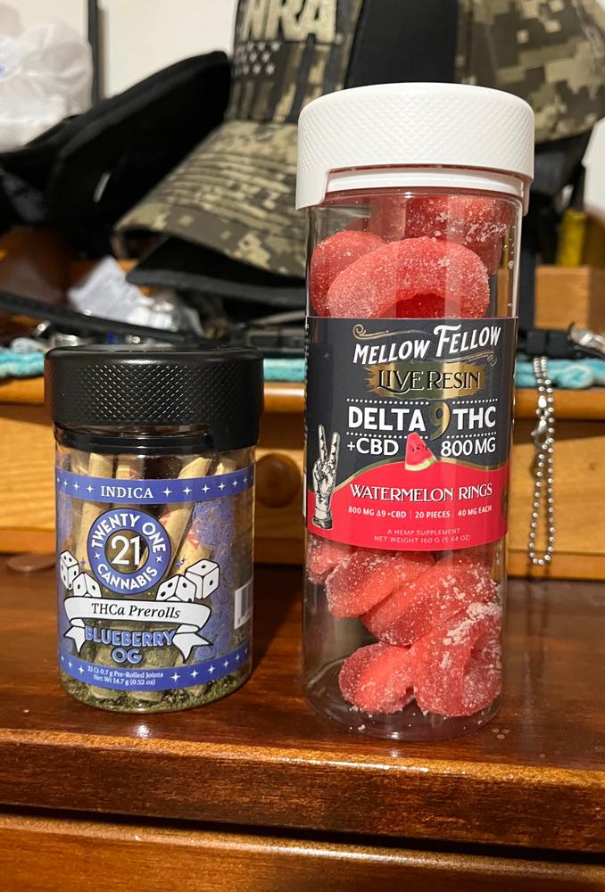 Edible Gummy Fruit Rings • 400MG Delta 9 THC + 400MG CBD - Customer Photo From Anthony