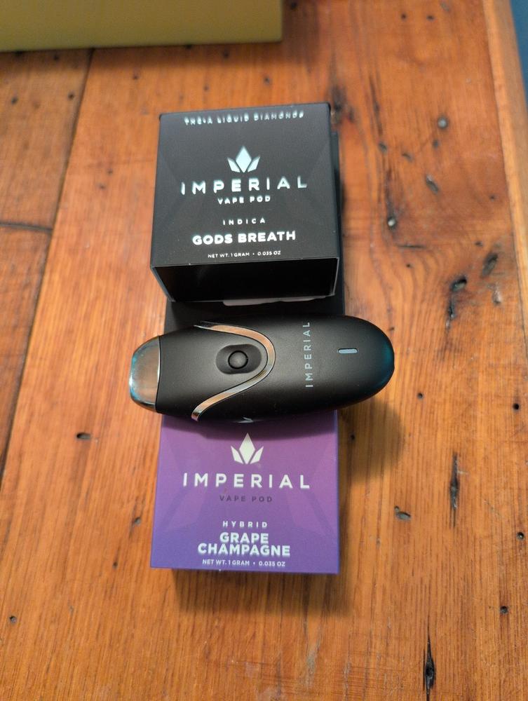 GODS BREATH 1G THCA LIQUID DIAMOND VAPE POD - Customer Photo From Thomas Vasale