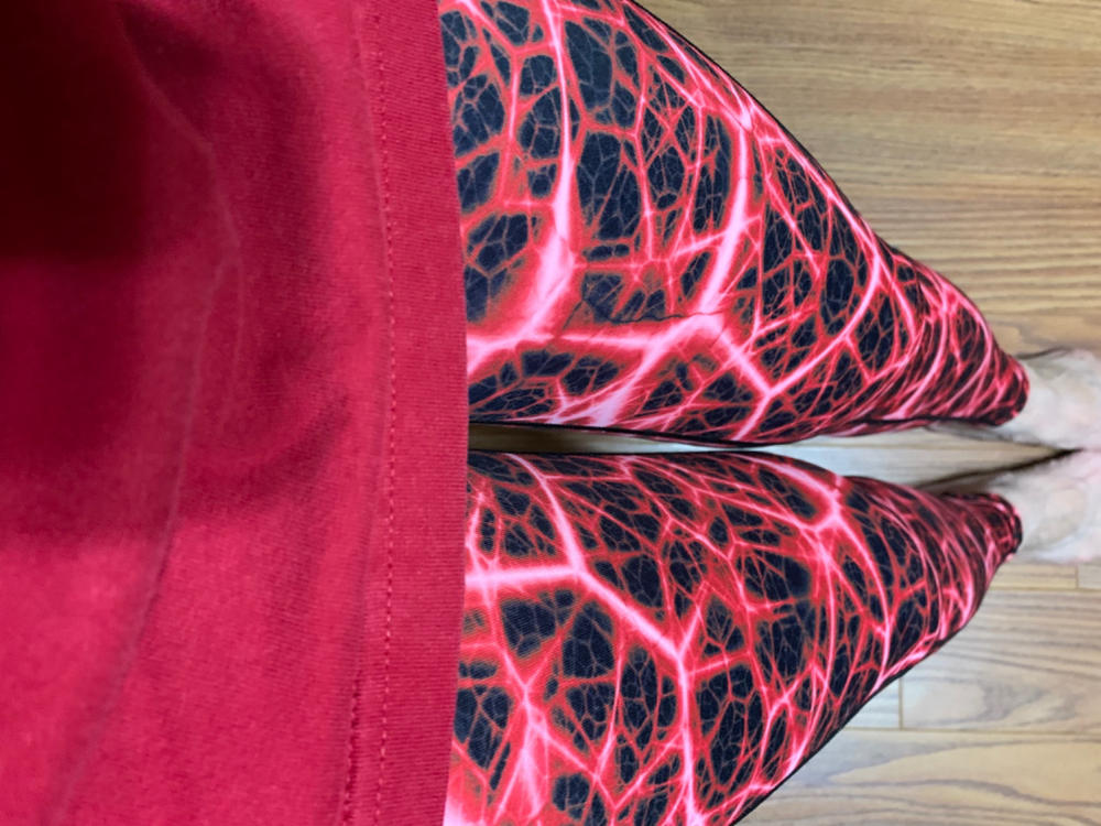 Rage Leggings | Red - Customer Photo From Mary Alice Tice