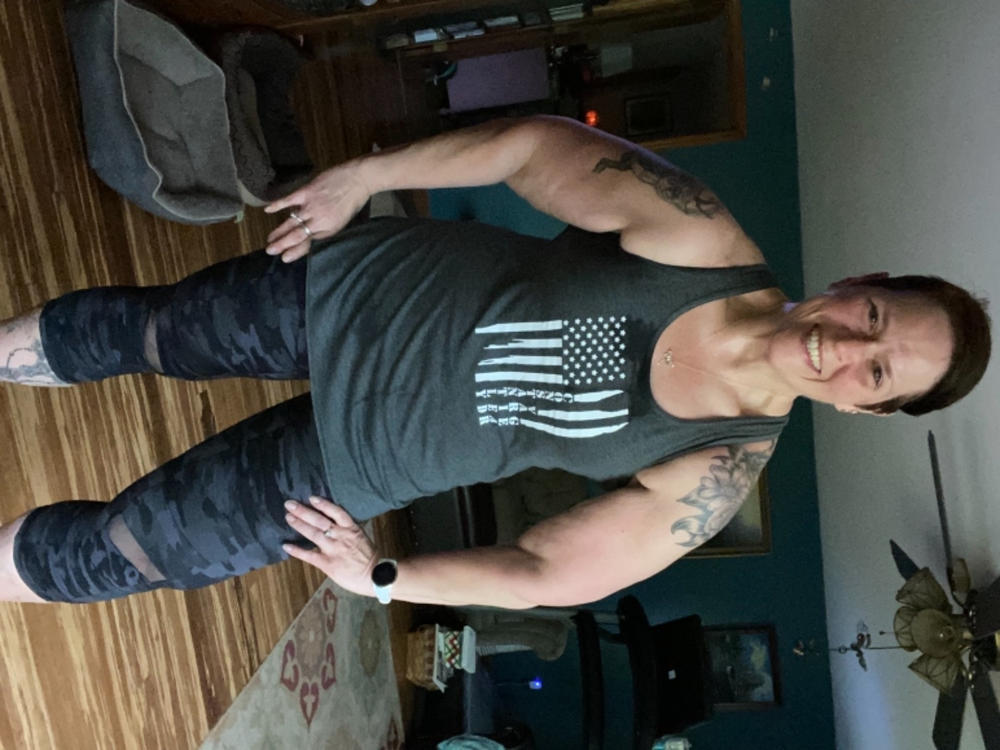 Constantly Varied Gear Distressed Flag Shirt - Customer Photo From Judy Coyle