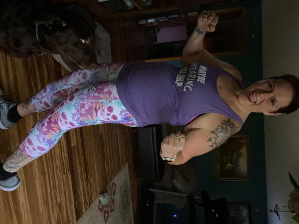 Tropiskull Leggings - Customer Photo From Judy Coyle