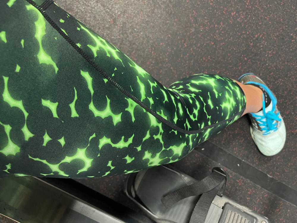 Radioactive Leggings | Green - Customer Photo From Erika Sanders