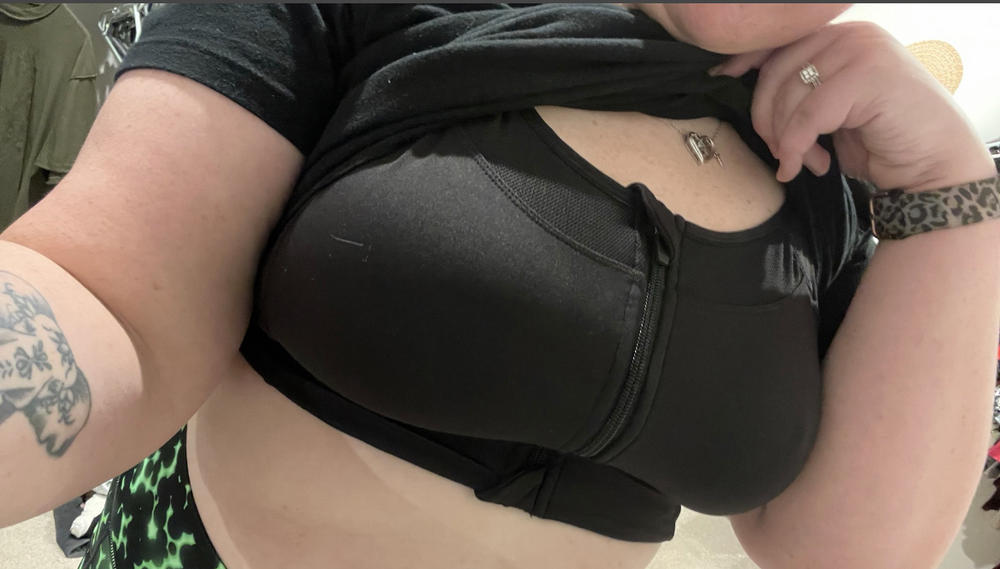 Calm Your Tits | Front Zipper Bra - Customer Photo From Lisa Robine