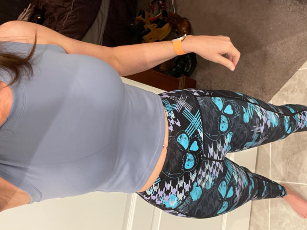 Fitted Crop Top | Blue - Customer Photo From Heidi Hooper