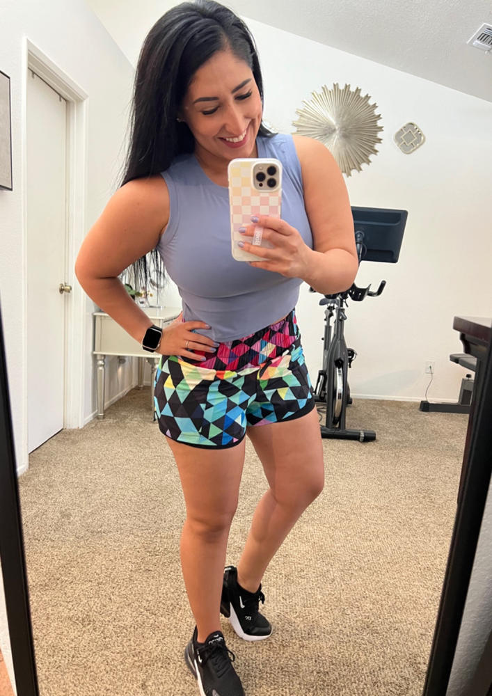 Fitted Crop Top | Blue - Customer Photo From Darlene Balista