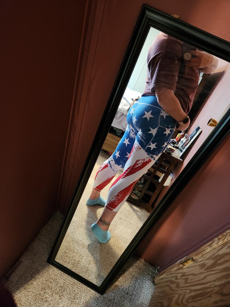 American Flag Leggings - Customer Photo From Kendra G.