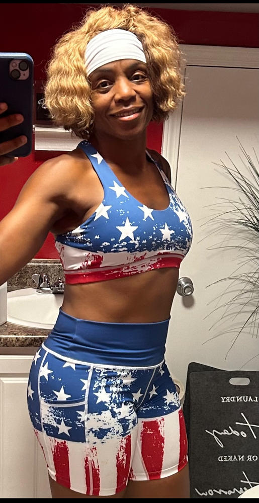 Shorts | American Flag - Customer Photo From Teresa Ellis