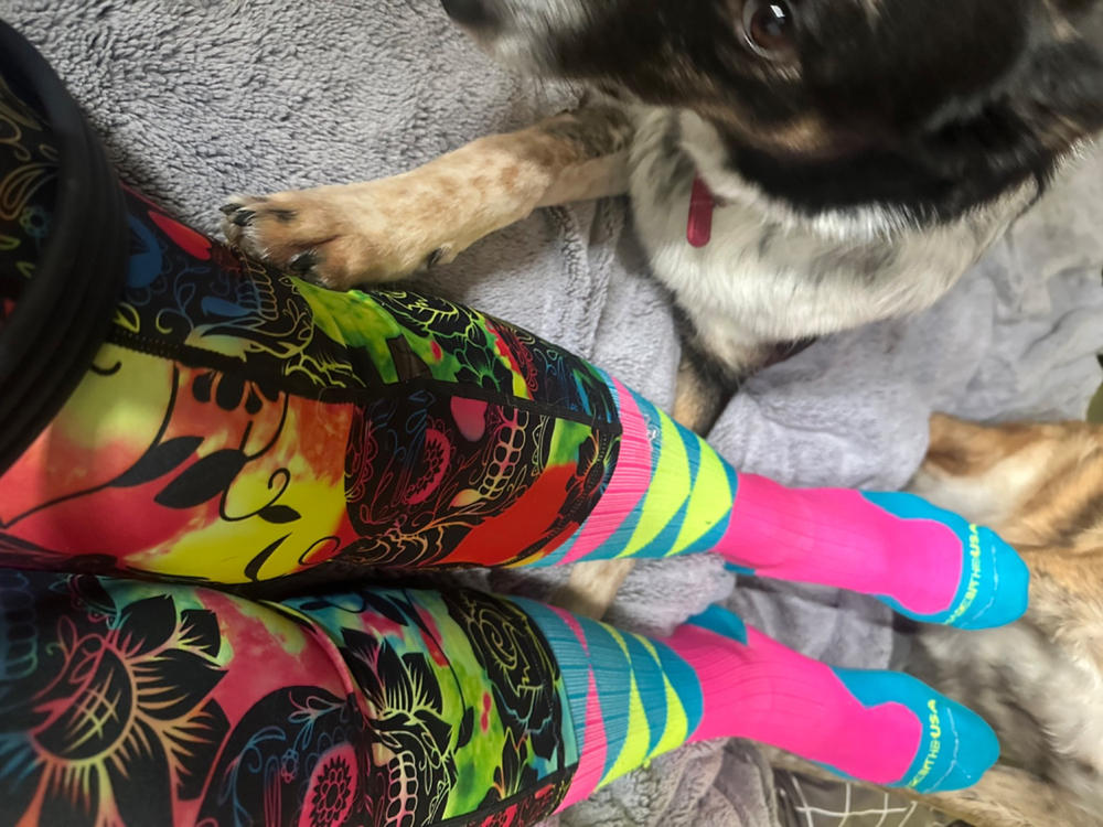 Tie Dye Skull Leggings - Customer Photo From Sam Rowan