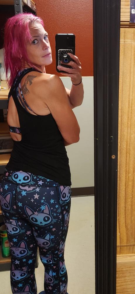 Butterfly Back Bra | Cosmic Kitty - Customer Photo From Becky Muehling