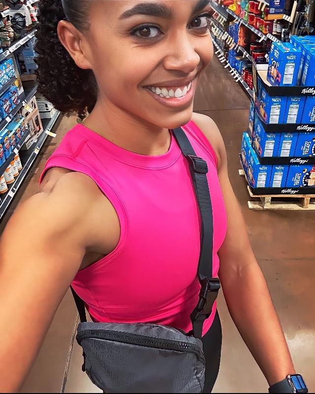 Fitted Crop Top | Pink - Customer Photo From Erica Hayes