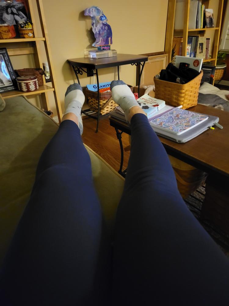 Fleece Lined Leggings | Navy - Customer Photo From Samie