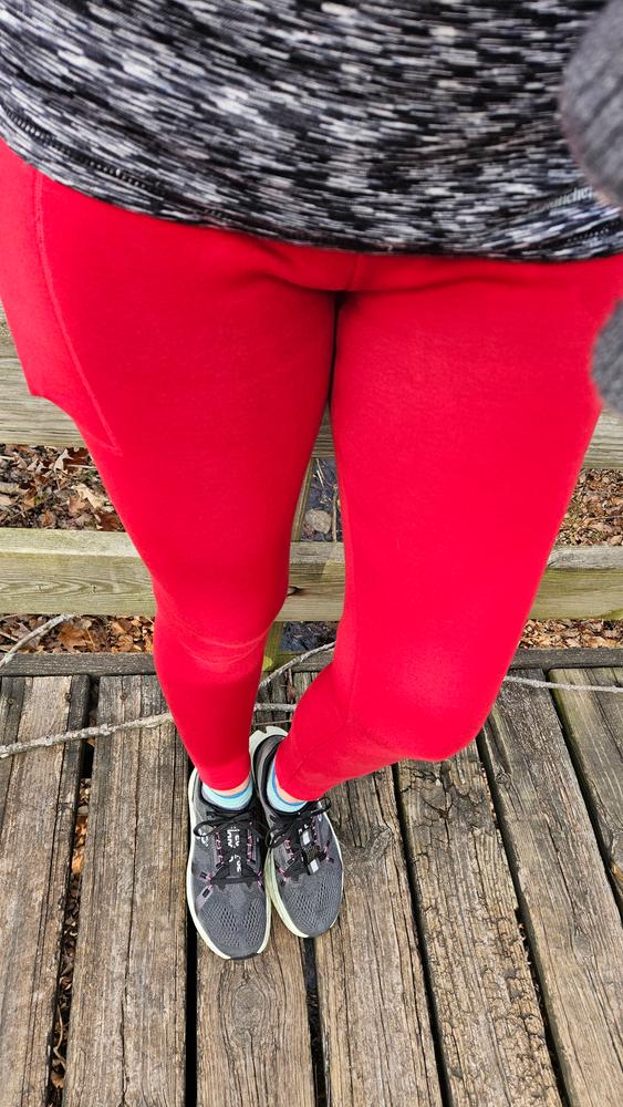 Fleece Lined Leggings | Navy - Customer Photo From Cathy Morman 