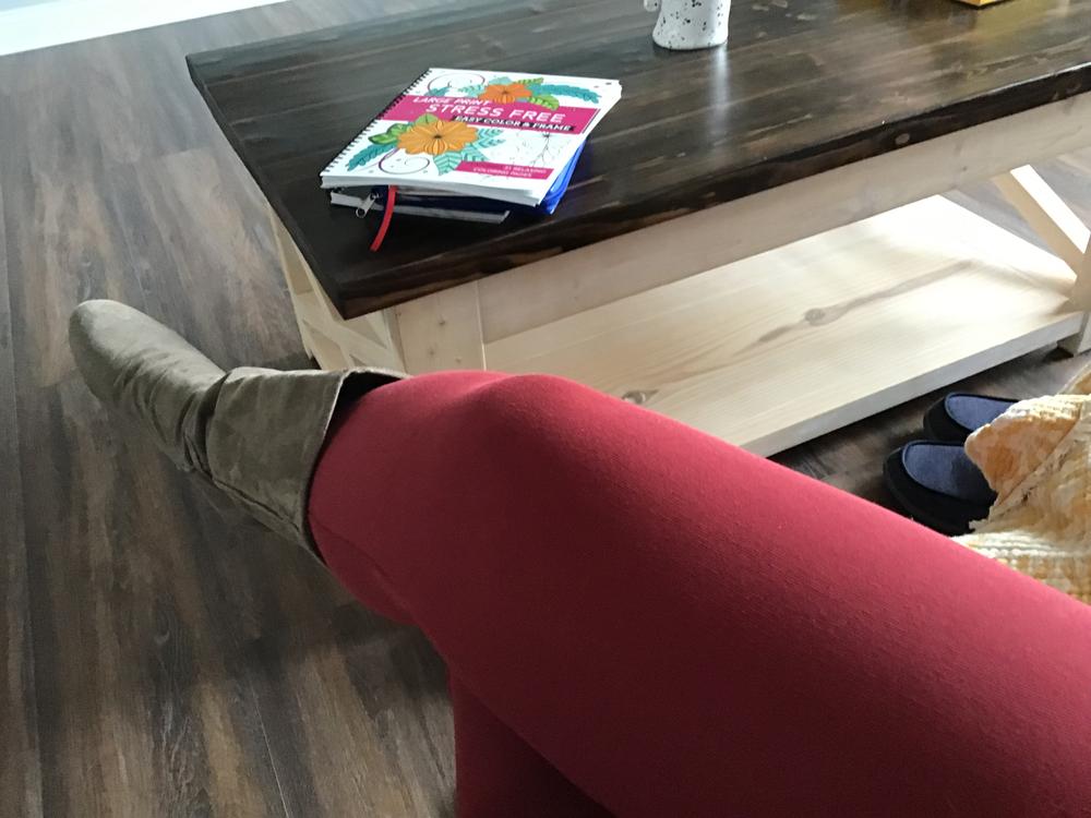 Fleece Lined Leggings | Navy - Customer Photo From Tracey