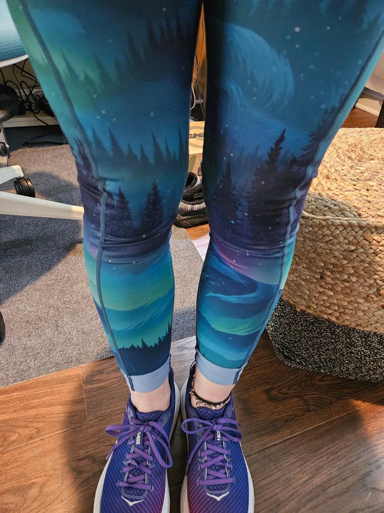 Aurora Borealis Leggings - Customer Photo From Lisa D. 