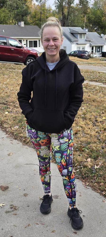 Fleece Lined Sweatshirt | Black - Customer Photo From Kristine 