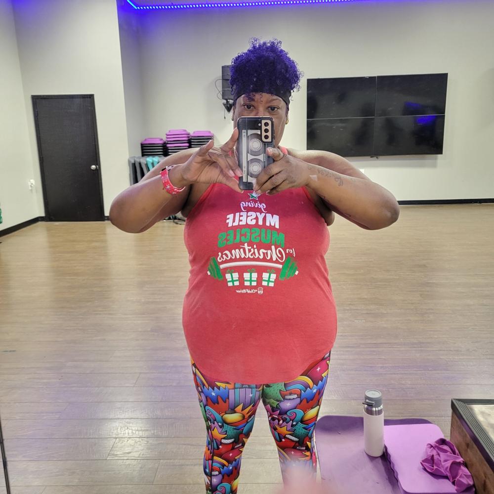 Christmas Smash Leggings - Customer Photo From Tamiqua Bryson