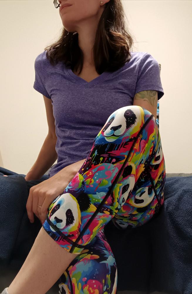 Panda Paint Leggings - Customer Photo From Olivia