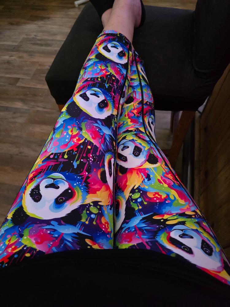 Panda Paint Leggings - Customer Photo From Donica Mathis