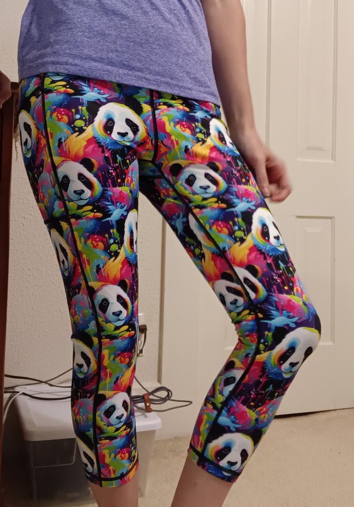 Panda Paint Leggings - Customer Photo From Olivia