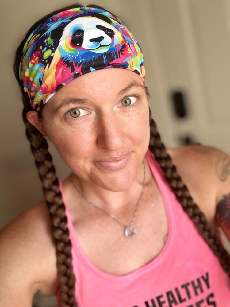 Headband - Panda Paint - Customer Photo From Kassie May