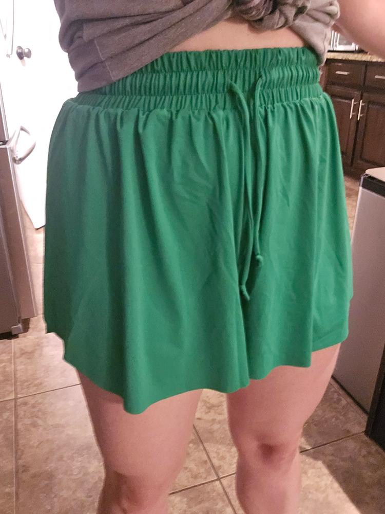 Flowy Shorts | Kelly Green - Customer Photo From Erin